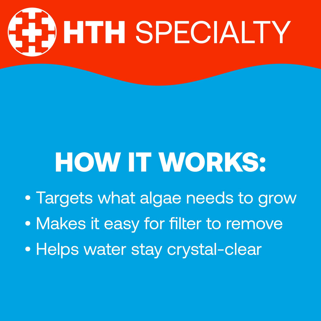 HTH 87322 Phosphate Remover Swimming Pool Chemical, 1 qt