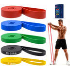 Pull Up Bands, Resistance Bands Set, Exercise Workout Bands for Men & Women, Ideal for Body Stretching, Physical Therapy and Muscle Training - Colorful