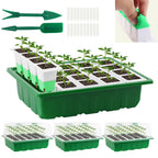Sondiko Seed Starter Tray with Soft Silicone Cells, 80-Cell Reusable Seed Starter Kit, Seedling Starter Trays with Humidity Dome, Mini Germination Kit for Starting Vegetable, Flower & Herb Seeds