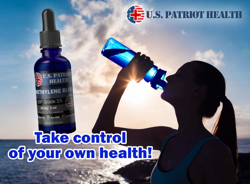 Methylene Blue - U.S.A. - Pure 1% USP Pharmaceutical Grade - 3rd Party Tested - 60 ml Liquid Drops - 2 oz - American