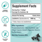 Pepeior Liposomal Bovine Lactoferrin 1000 mg - Higher Absorption - for Iron Absorption & Immune Function Lactoferrin Supplements for Adults, 60 Softgels