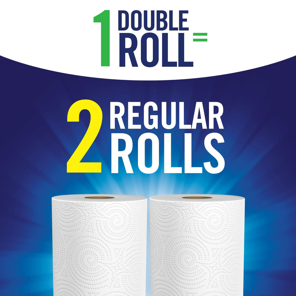 Sparkle Tear-A-Square Paper Towels,2 Double Rolls (660 Sheets Total) - Strong 2-Ply Towels for Kitchen Cleanup and Everyday Messes,(Pack of 3)