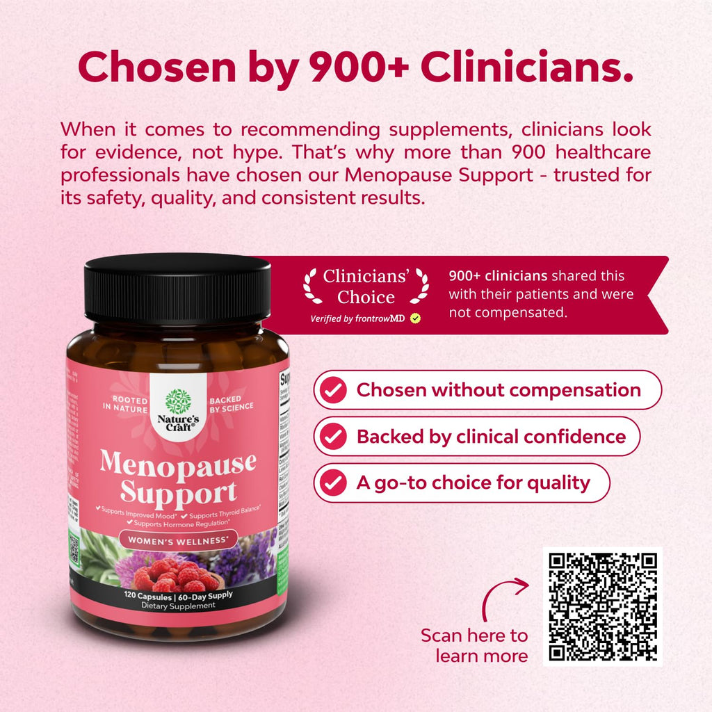 Complete Herbal Menopause Supplement for Women - Female Hormone Balance Capsules for Night Sweats Hot Flashes & Mood Swings with Dong Quai, Chaste Berry & Black Cohosh Root - 120 Count Pack