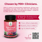 Complete Herbal Menopause Supplement for Women - Female Hormone Balance Capsules for Night Sweats Hot Flashes & Mood Swings with Dong Quai, Chaste Berry & Black Cohosh Root - 120 Count Pack