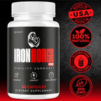 (2 Pack) Iron Horse Pro Supplement Pills - Official Advanced Formula Support Capsules - Maximum Strength, Natural Iron Horse Pro for Overall Health & Wellness, 120 Capsules for 2 Months