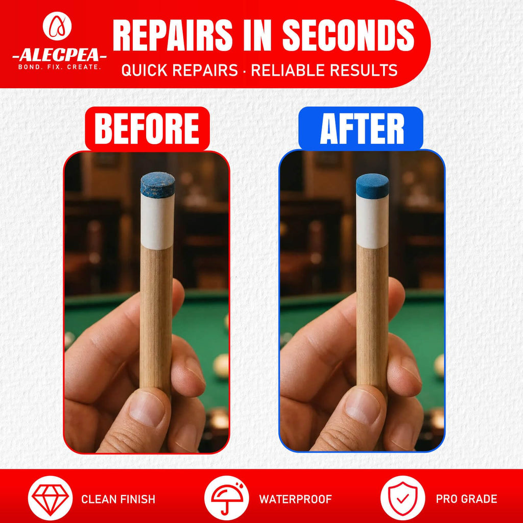 ALECPEA Pool Cue Tip Glue, 20g Thin Billiard Cue Repair Adhesive