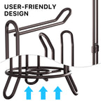 Simple Houseware Bathroom Toilet Tissue Paper Roll Storage Holder Stand, Bronze