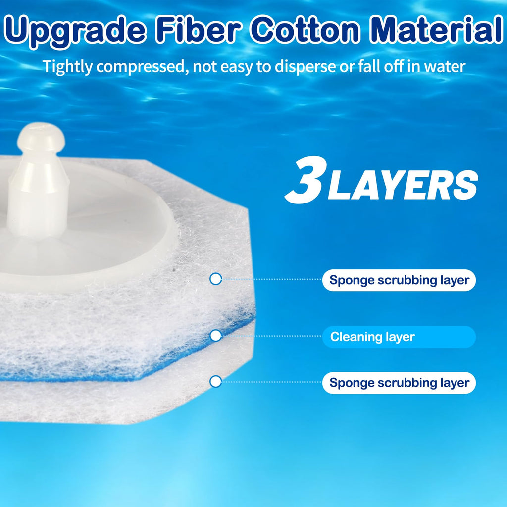 100 Count Toilet Wand Refills for Clorox Toilet Wand - Disposable Toilet Brush Refills, Replacement Heads for Clorox Toilet Wand Refills, 5X Cleaning Power | 360° Efficient Cleaning | No Falling Apart