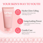 UFNA Collagen Face Mask - Overnight Wrapping Mask - Facial Firming, Elasticity & Hydration - Hydrolyzed Sodium + Panthenol +Niacinamide for Reduce Dullness & Promote Smoother Skin Texture - 75ml