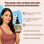 Prozen Wormwood Gut Cleanse Liquid Drops, Wormwood Black Walnut Clove Gut Cleanser for Adults with Soursop, Pumpkin Seed, PAU D'Arco, Garlic Oregano, Boosts Energy, Gut Health & Absorption, 2Oz (1)