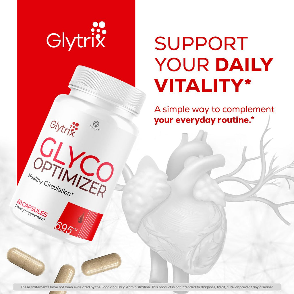 Glytrix Capsules - Official Glytrix Pills Advanced Premium Formula Support Maximum Strenght, All Natural Ingredients Vitamins for Overall Health & Wellness Reviews, 60 Capsules for 1 Month