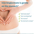 Igennus Clean Iron Bisglycinate 20mg, Vitamin C, 6 Month Supply, Gentle Chelated High Absorption Formula & Targeted Release Ferrous Bisglycinate for Women and Men, One Daily, Vegan, 180 Tablets