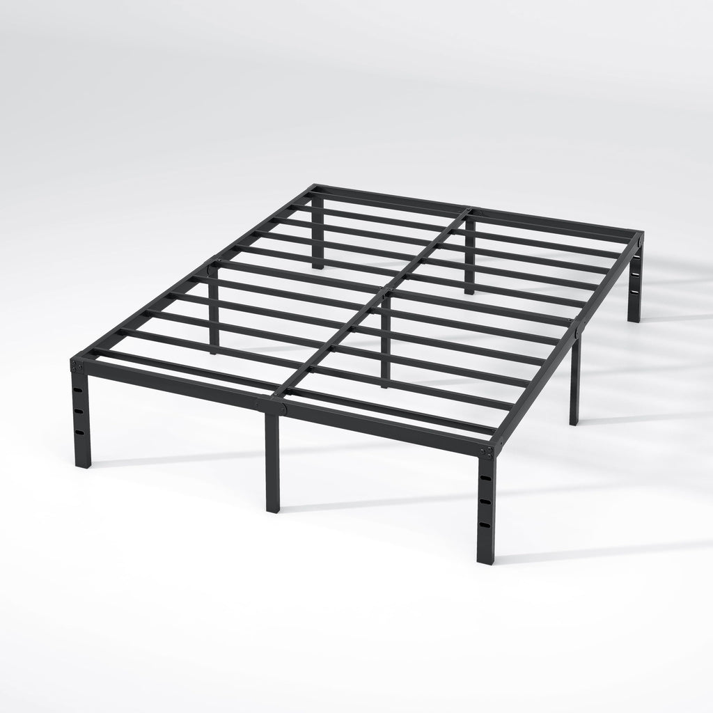 NEW JETO Metal Bed Frame,Queen Size Bed Frame with Storage Space,14 Inch