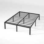NEW JETO Metal Bed Frame,King Size Bed Frame with Storage Space,18 Inch