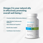 Cooper Complete - Advanced Omega 3 - Fish Oil Supplement, Concentrated EPA + DHA Omega-3 Fatty Acids 1400 mg - 60 Softgels per Bottle. Pack of 2