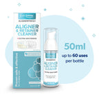 EverSmile AlignerFresh Extra Whitening Foam – Cleaner Compatible w/Invisalign and All Clear Aligners and Retainers – Eliminates Bacteria, Whitens Teeth, Fights Bad Breath – 50ml (1 Pack)