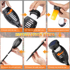 10Pack Solar Torch Light Outdoor Flickering Flame for Halloween Decorations