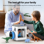 Entina Mini 3D Printers Tina2 Basic, Fully Assembled and Auto Leveling 3D Printer for Beginners and Kids, Easy Setup, Safe Design, High Precision Printing FDM Mini 3D Printer for Home & School