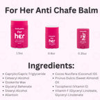 Body Glide For Her Anti Chafe Balm | Chafing stick with added emollients | Great for dry, sensitive skin and/or sensitive areas | Use on chest, bra, butt, groin, arm, and thigh chafing | 1.5oz-2pk