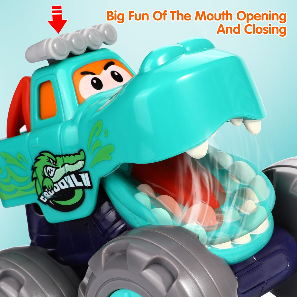 Toy Cars for 1-3 Year Old, 3PCS Animal Monster Truck, 1 Year Old Boy Gifts
