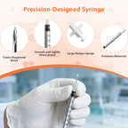 Syringes with Needle, U-100 1ml 31G 5/16" (8mm) Syringe, Pack of 30