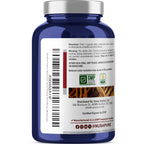 NusaPure Red Korean Panax Ginseng Capsules, 450 mg, 180 Veg Capsules (Non-GMO, USDA, Vegan)