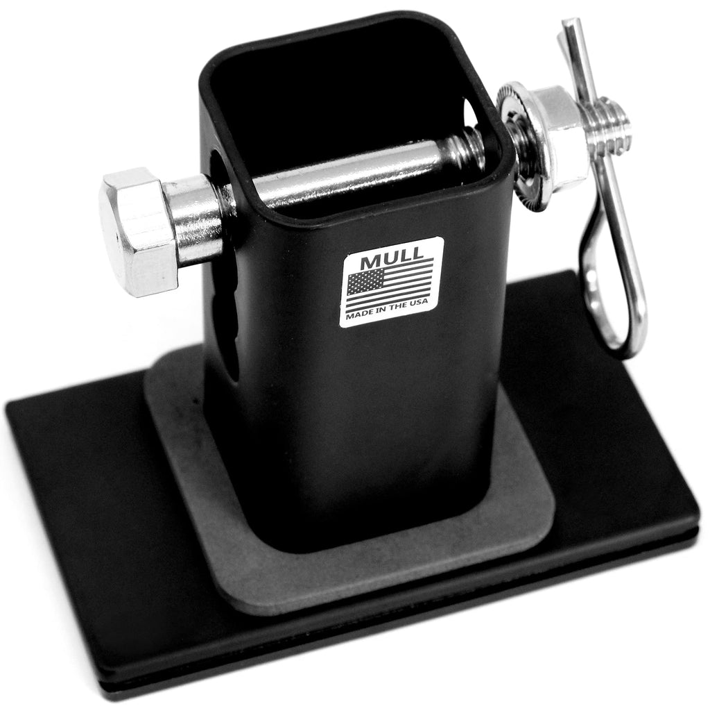 USA American Flag Metal Trailer Hitch Cover with Locking Pin (Fits 2" Receivers, Black)