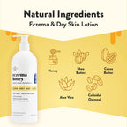 ECZEMA HONEY Oatmeal Body Lotion - Hand & Body Cream for Eczema Relief - Natural Dry Skin Repair (16 Oz)