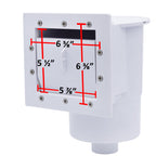 Rx Clear Heavy Duty Standard Complete Thru-Wall Skimmer Kit for Above-Ground Swimming Pool | Made of Non-Corrosive Abs Plastic | Chemical Resistant | White