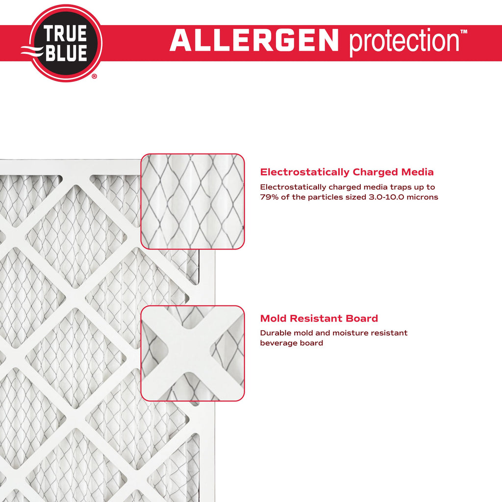 True Blue Allergen 20x36x1 Air Filter , MERV 11, 4-Pack