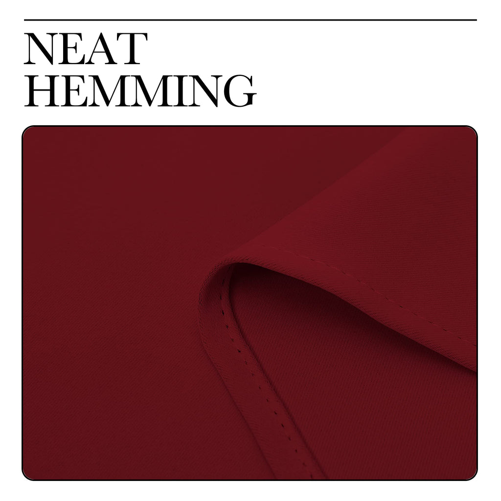 NICETOWN Burgundy Red Blackout Curtains for Living Room 42" x 63" 2 Panels