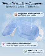 16 Pack Steam Eye Mask for Dry Eyes: Self-Heating Warm Compress for Stye Relief & Digital Eye Strain, FSA&HSA Eligible, Disposable, No Microwave, Travel & Spa Essential, Self-Care Gift, Unscented
