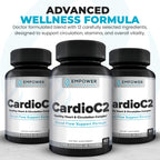 Empower Health Labs CardioC2 Circulation & Energy Support – Doctor-Formulated Blend with Beet Root, Black Garlic, Hawthorn & CoQ10 – Supports Healthy Blood Flow, Energy & Clarity – 60 Capsules