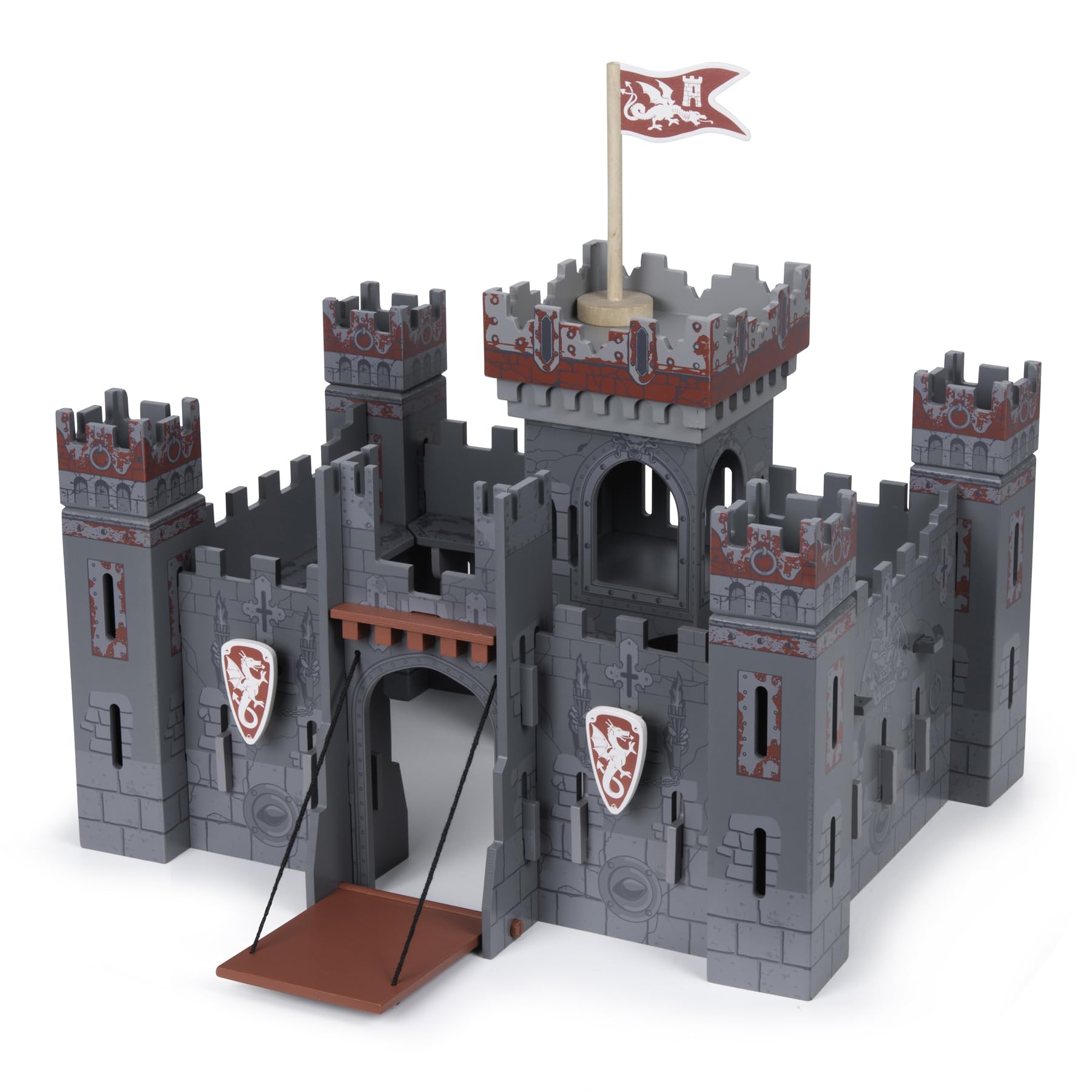 Papo - Medieval & Fantasy - Fantasy Castle - 60053 - Wooden playset for Figurines - Collectible - for Children - Suitable for Boys and Girls - from 3 Years Old