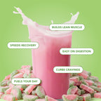 Clean Simple Eats Clear Protein Drinks, 20g Grass Fed Whey Protein Isolate, Ultra Filtered, Light & Refreshing Beverage, Low Lactose, Sour Candy Watermelon, 20 Servings