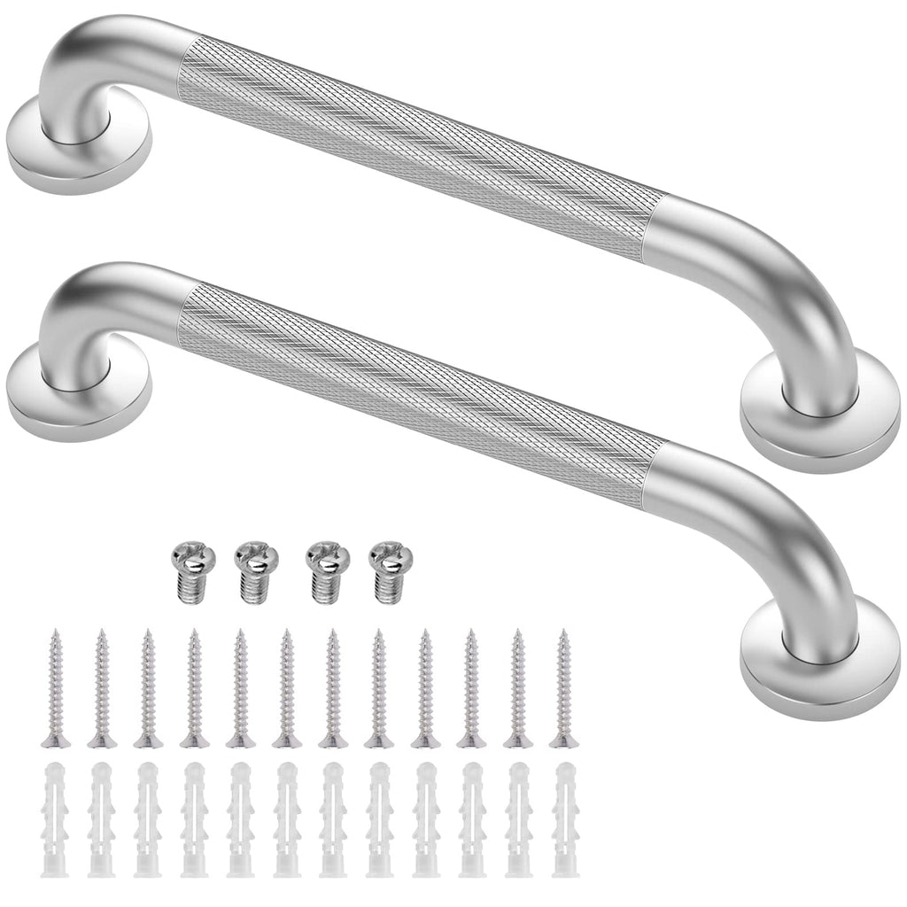 Grab Bars for Shower, 2 Pack 16 Inch Anti-Slip Safety Shower Handle for Senior, Stainless Steel Shower Grab Bars, Handicap Elderly Bathtub and Toilet Bathroom Assist