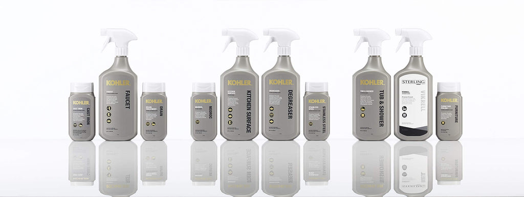 KOHLER K-23725-NA Cast Iron Cleaner, For Kitchen and Bathroom, 8 oz Bottle, Nonabrasive Cream-based Cleaner (Pack of 2)