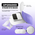 eyevana, 16 Packs Steam Eye Mask, Extra Deep Heat for Dry Eyes, Fast Relief for Irritation, Stye, Puffy Sensitive Eyes and Eye Strain, Disposable Self Heating Warm Compress (Ultra-Soft Lavender)
