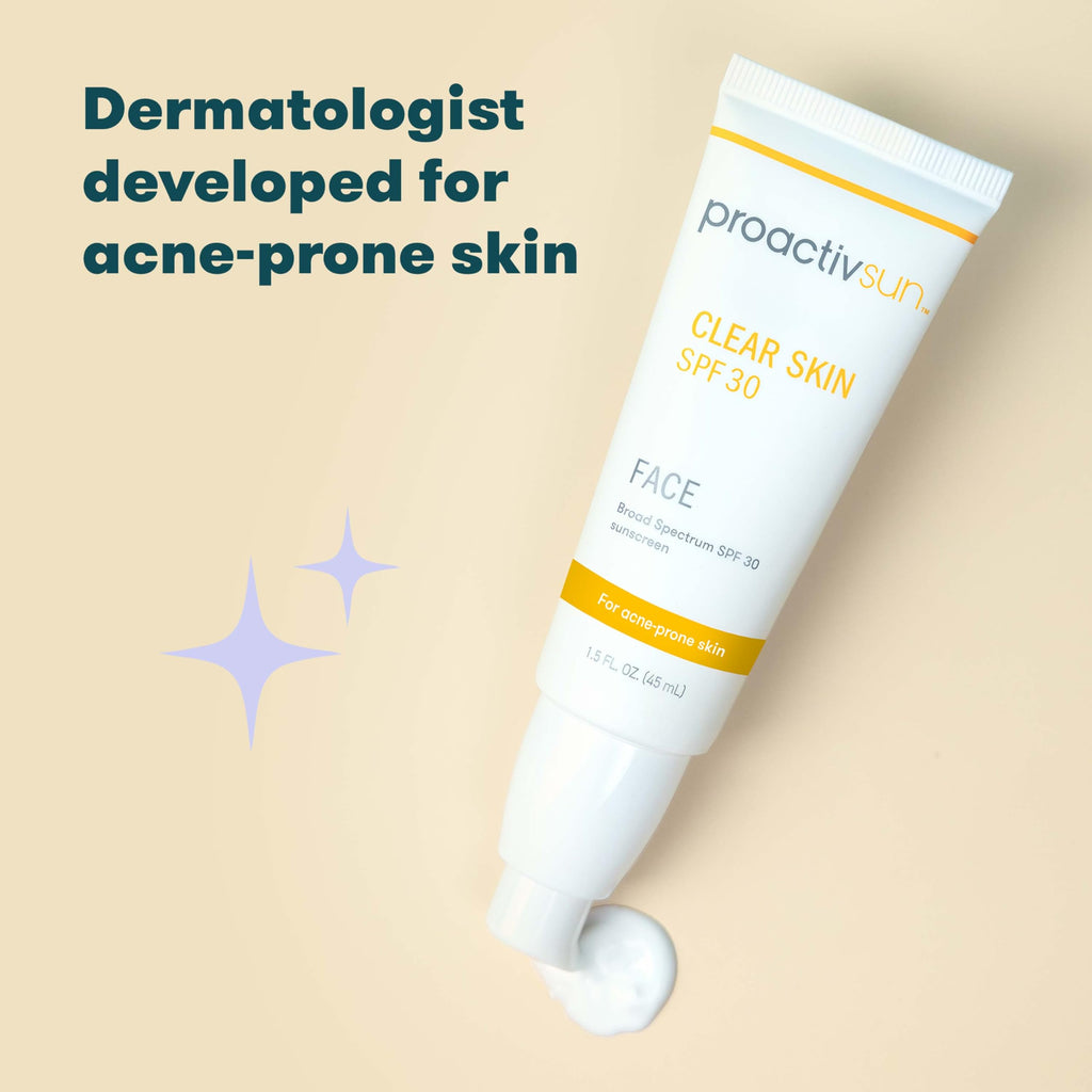 Proactiv Clear Skin Face Sunscreen Moisturizer With SPF 30 - Hydrating SPF Lotion And Sensitive Skin Sunscreen For Oily Skin And Acne-Prone Skin, Oil Free Matte Skincare Sunscreen, 1.5oz