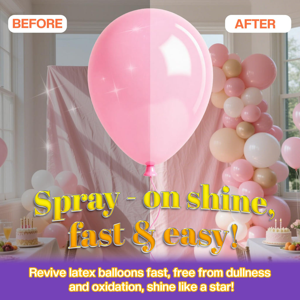 Balloon Shine Spray for Party : 15 oz Balloons Spray Silicone