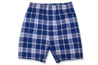 Banana Republic Mens 100% Organic Cotton Elastic Waistband 3 Pack Boxers Mixed, (Medium, Blue Double Plaid)