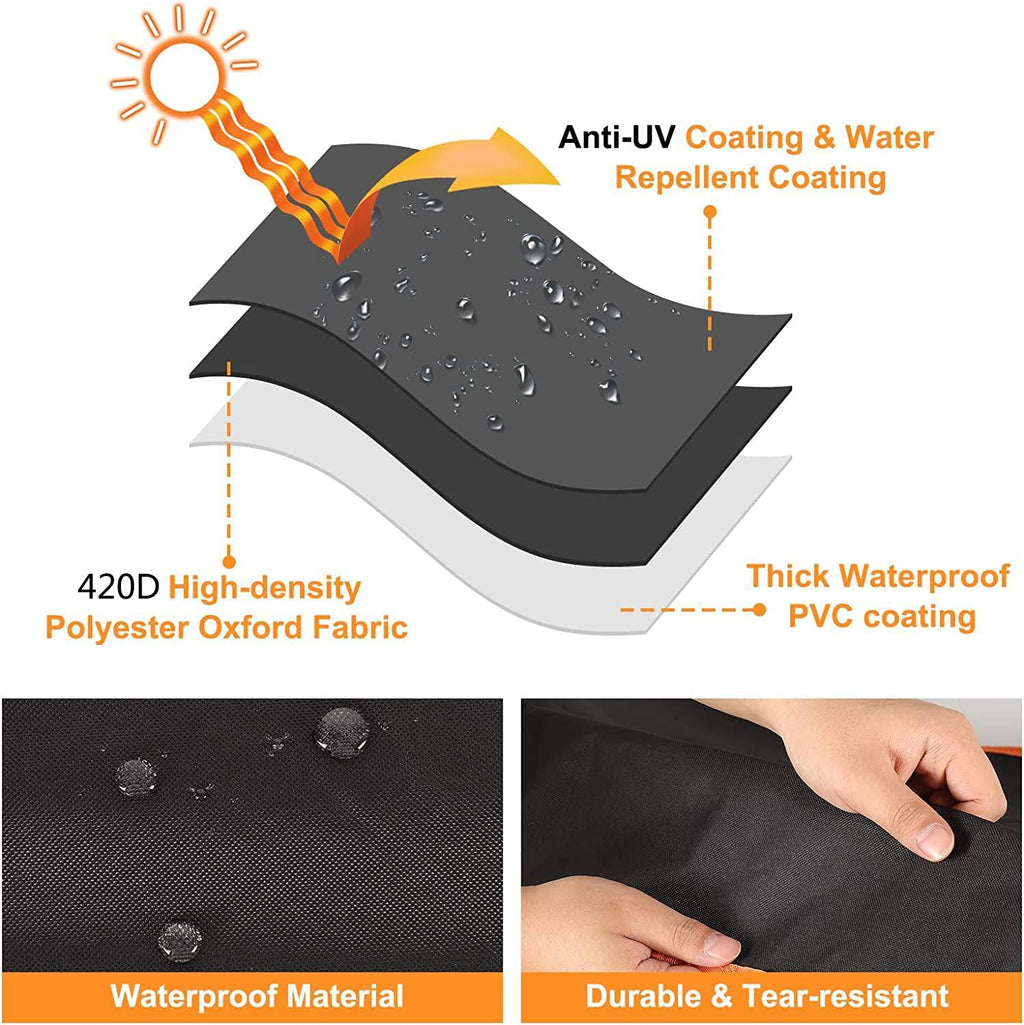 Sqodok Mobility Scooter Storage Cover, 420D Waterproof Wheelchair Cover for Storage, Mobility Scooter Accessories for All-Weather Outdoor Protection Dust Cover, 55" x 26" x 36"