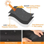 Sqodok Mobility Scooter Storage Cover, 420D Waterproof Wheelchair Cover for Storage, Mobility Scooter Accessories for All-Weather Outdoor Protection Dust Cover, 55" x 26" x 36"