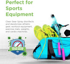 Clear Gear Disinfectant Cleaner, and Deodorizer For Sports Equipment, Gyms, and Fitness Centers - EPA-Registered, Hospital Grade, Made in USA - 1-Pack of 32 Oz Bottle Disinfecting Spray