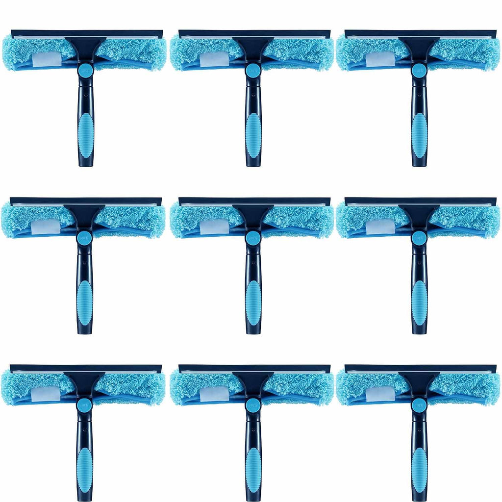 Hicavar 11" Window Squeegee and Microfiber Scrubber 2-in-1 Combo Cleaning Tools (Attachement Only) (9)