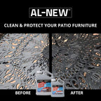AL-NEW Aluminum Restoration Cleaning Solution | Clean & Restore Patio Furniture, Stainless Steel, and Other Household Metal Surfaces (32 Ounce Kit)