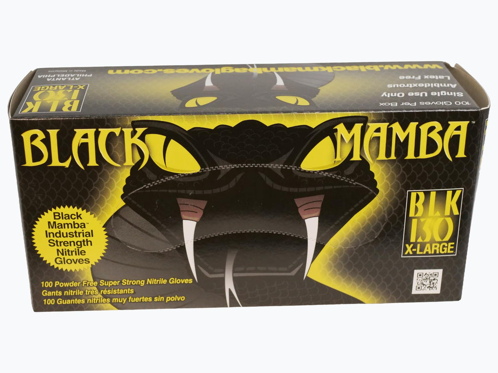Black Mamba Super Strong Nitrile 100 Glove BOX (EXTRA LARGE)