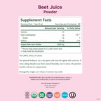 PURE SYNERGY Organic Beet Juice Powder | Pre-Workout Supplement | Organic Beet Root Juice Powder | for Healthy Circulation, Exercise, and Detoxification (6.4 oz.)