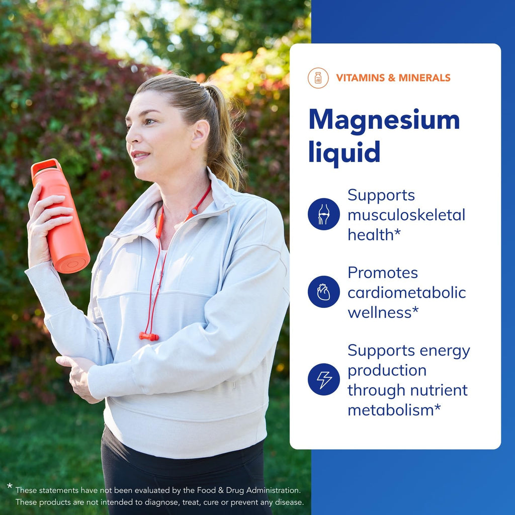 Pure Encapsulations Magnesium Liquid | Hypoallergenic Combination to Support Musculoskeletal and Cardiometabolic Health | 8.1 fl. oz.