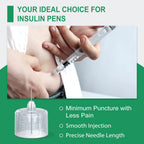 Tonmicare Pen Needles 32g 4mm Ultra Fine, Compatible with Most Diabetes Pens, 200 pcs/Box (5/32'')
